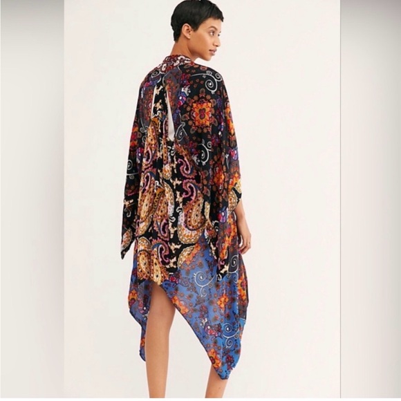 Free People Dresses & Skirts - Free People Marley Mixed Print Little Wing Boho Kimono One size